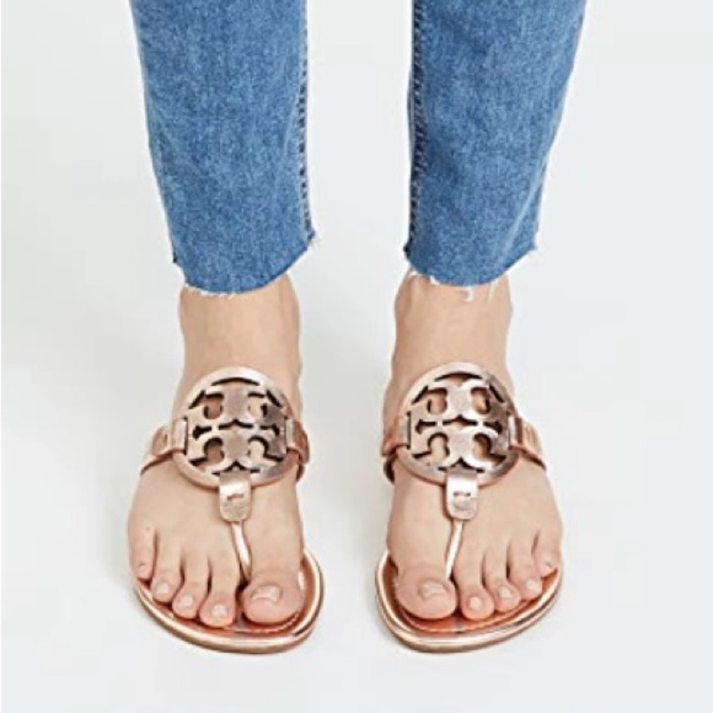 Tory Burch Miller Sandal Rose Gold